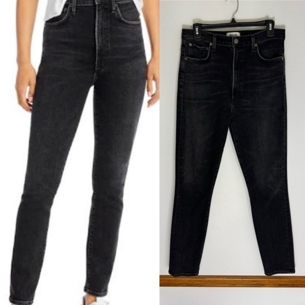 Agolde black Pinch Waist Skinny jeans size 30